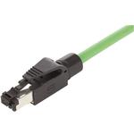 HARTING-09451511100 Steckverbinder, Telefon und Telekommunikation Conn RJ-45 PL 8 POS IDT ST Cable Mount 4 Terminal 1 Port Cat 5